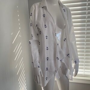 New Dotti light cotton Anchor cardigan